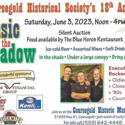 This is a copy of an advertisement for the 2023 Music In The Meadow event.